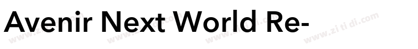 Avenir Next World Re字体转换
